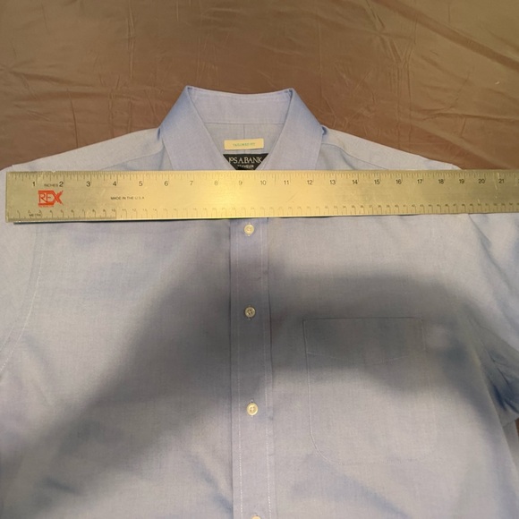 Jos. A. Bank Traditional Fit Light Blue 100% Cotton Dress Shirt Size 15.5-33 - Picture 9 of 9